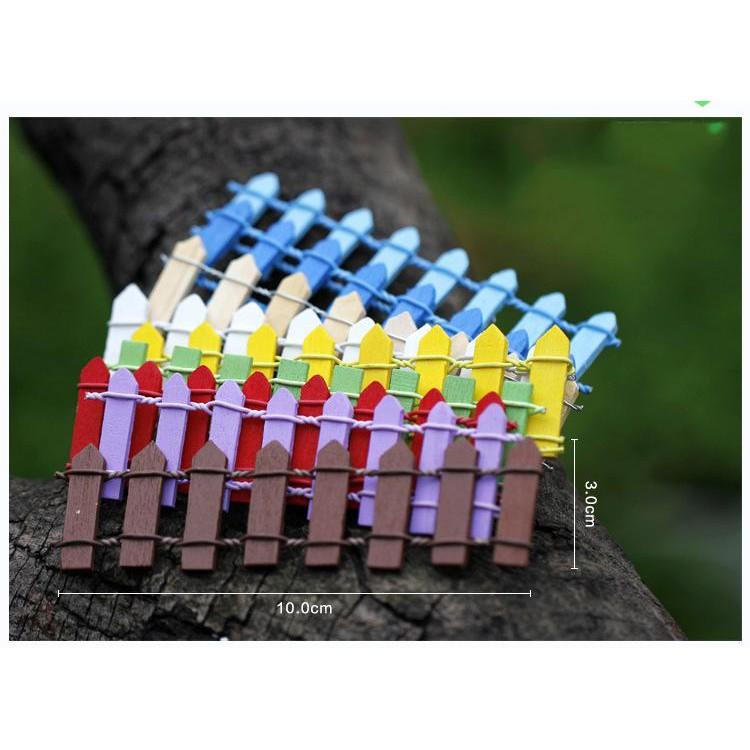 Hàng Rào Màu Phụ Kiện Trang Trí Tiểu Cảnh Sen Đá, Chậu Cây Cảnh, Cây Bonsai, Sen Đá, Xương Rồng