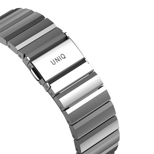 HÀNG CHÍNH HÃNG - Dây dành cho Đeo Apple Watch UNIQ Strova Steel Link Band Series 1/8/SE (44/42/45MM) Chính Hãng Vật Liệu Thép 304 Bền Chắc