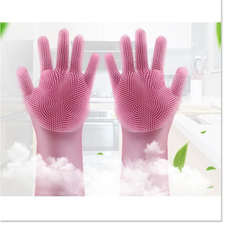 Găng tay Silicon hỗ trợ rửa chén