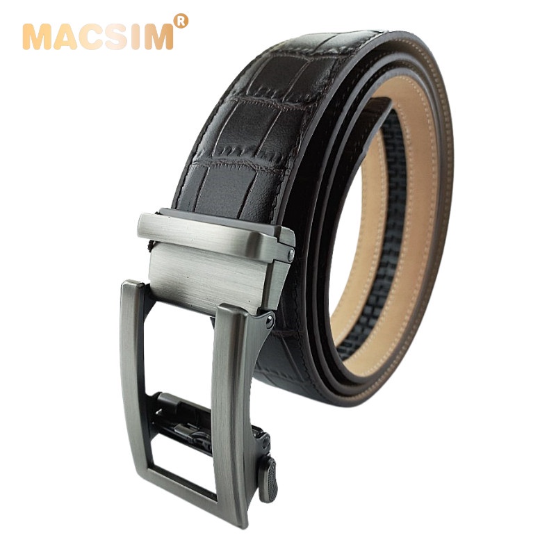 Thắt lưng nam da thật cao cấp nhãn hiệu Macsim MS010