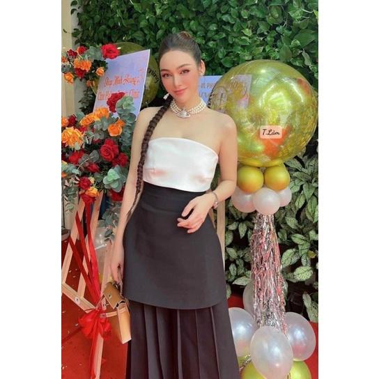 SET ÁO ỐNG PEPLUM + QUẦN SUÔNG LOE