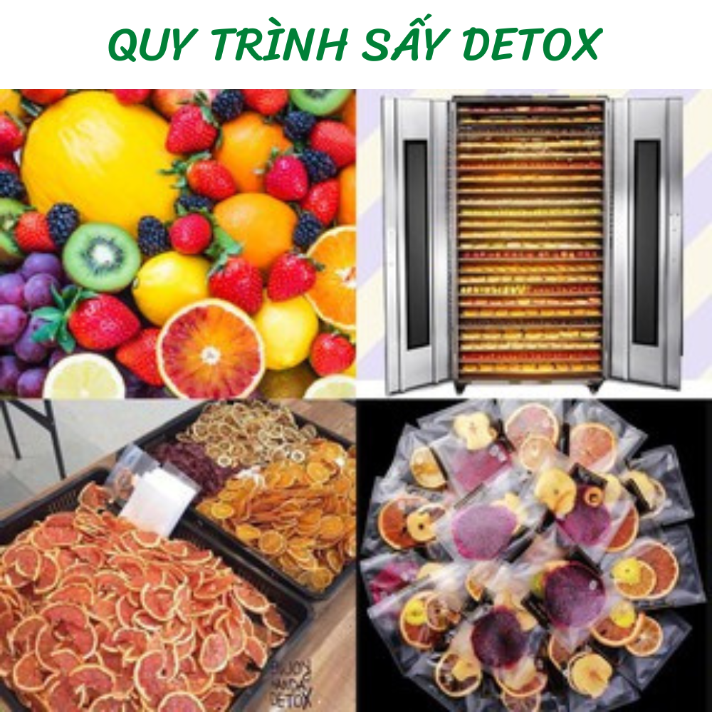 Set trà detox vip hoa quả sấy khô robimart 5 vị giảm cân, đẹp da, thanh lọc cơ thể - không bình, hộp, túi vải