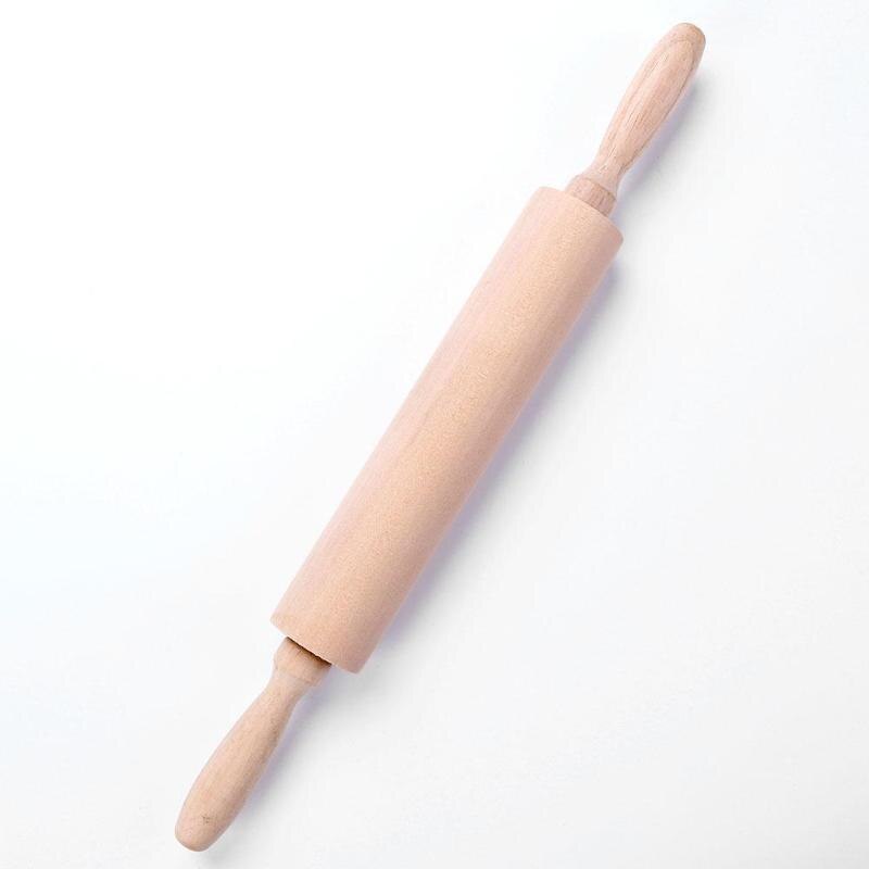 Cây Lăn Bột Gỗ Trục Xoay ,Rolling Pin (42cm)