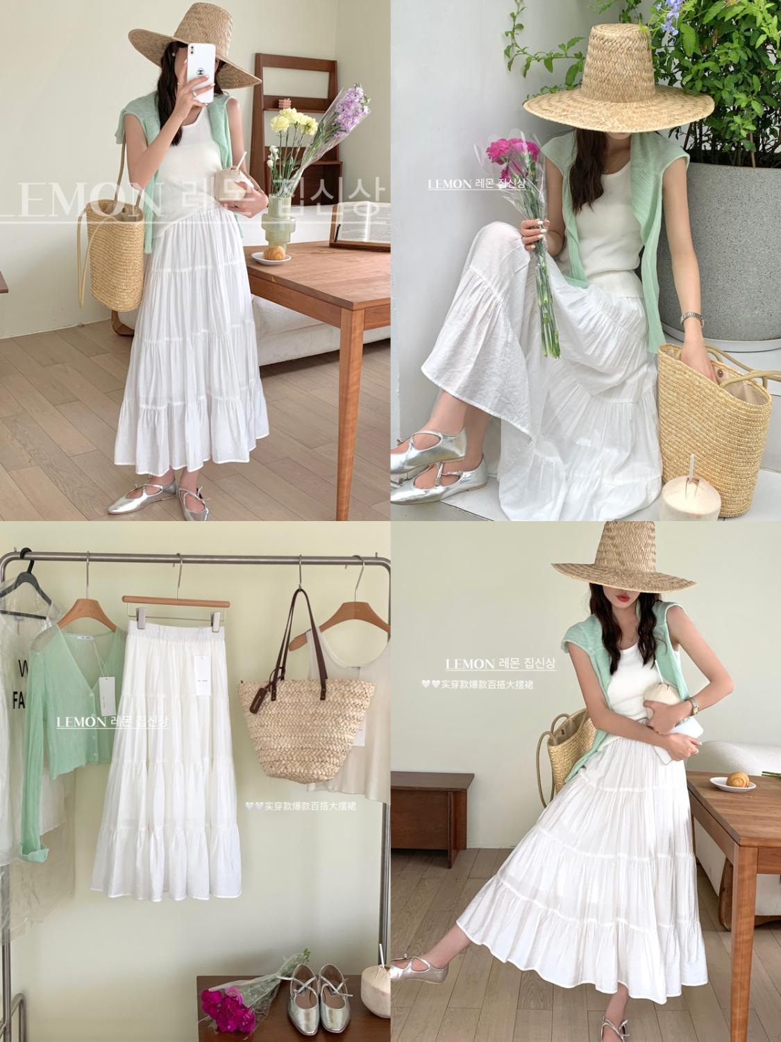 TOBE1SHOP Váy dài chữ A kiểu Pháp, váy dài, váy gió, váy dài, váy rộng, váy nửa người.