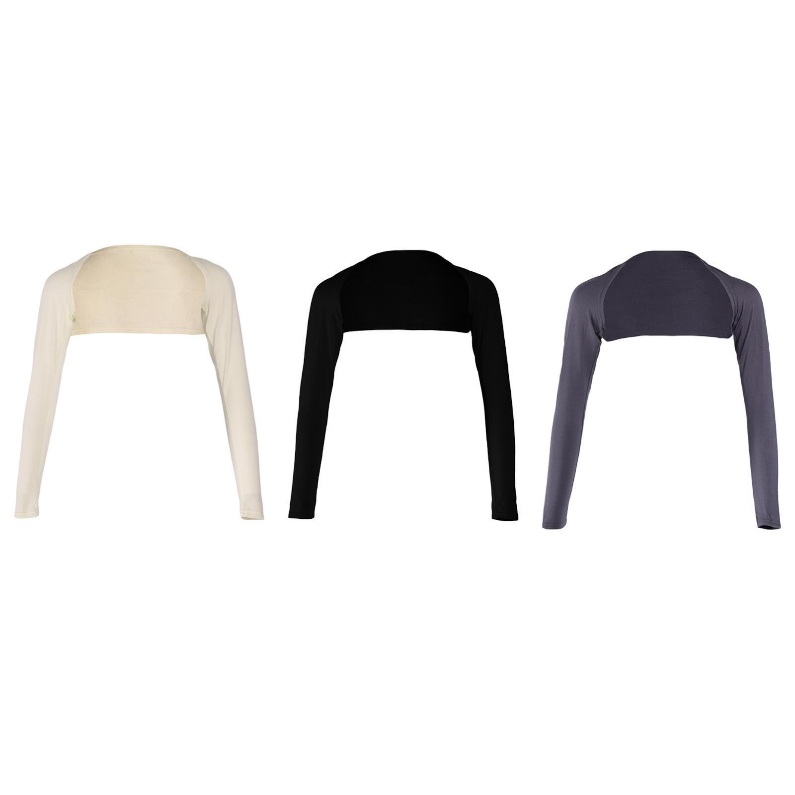 3x Comfortable Shoulder Arm Cover Shrug Hijab Tops Sleeve for Golf Riding