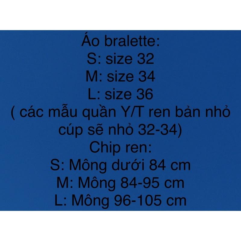 SET BRALETTE REN MÚT NGỰC QUẦN ĐÙI MR23