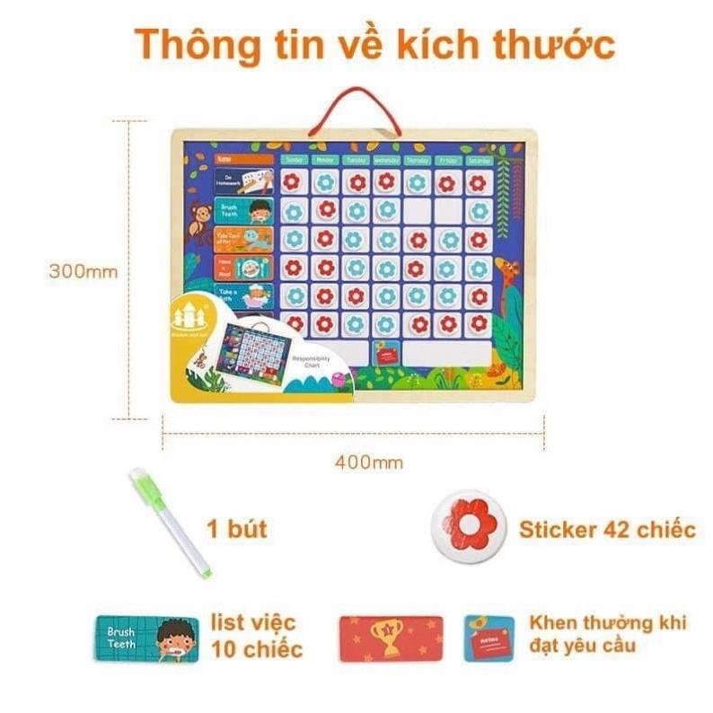 Bộ bảng khen thưởng nam châm cho bé