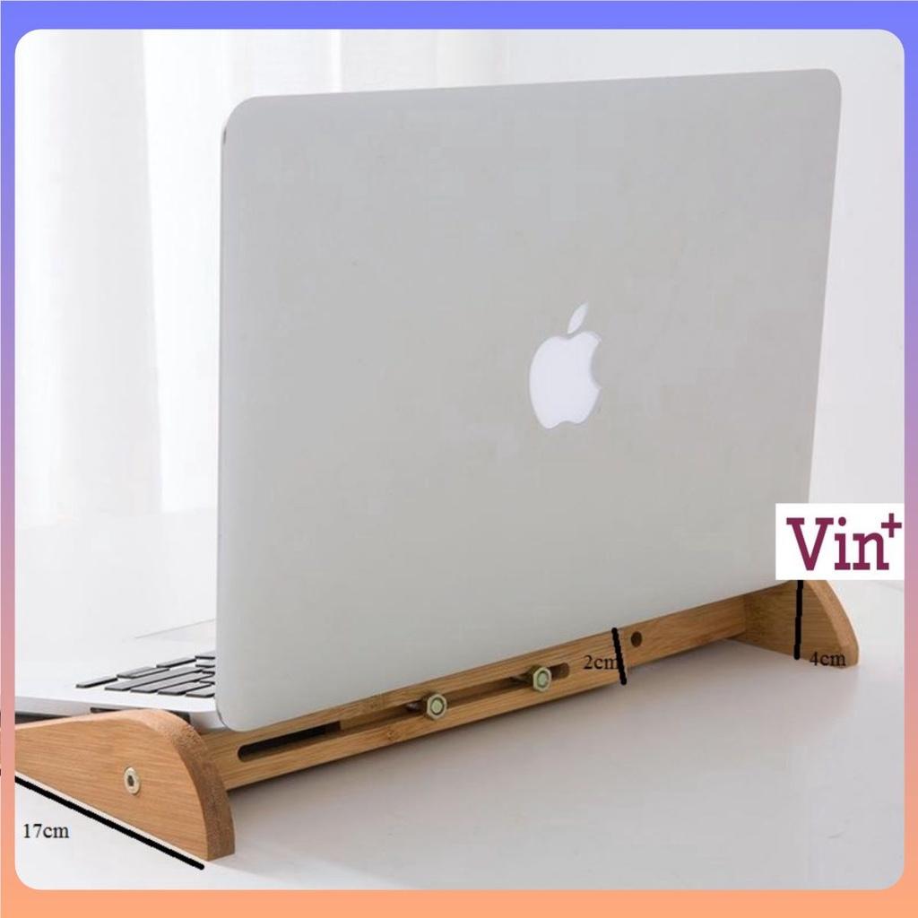 Kệ Tản Nhiệt Laptop Macbook Bằng Gỗ Có Thể Điều Chỉnh Độ Rộng Dành Cho Mọi Kích Cỡ