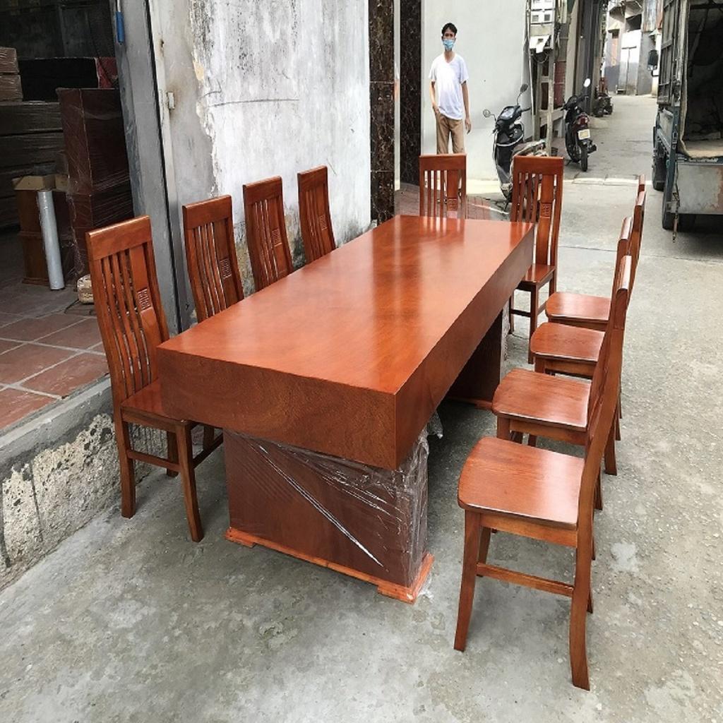 Bàn Ăn 10 Ghế Thọ Cân Hương Đá