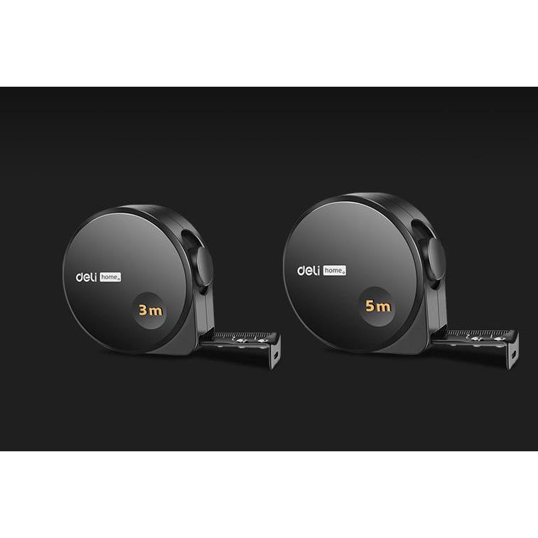 Thước Dây Bằng Thép Màu Đen 3 / 5M Đa Năng Tiện Dụng Cho Gia Đình Xiaomi Deli