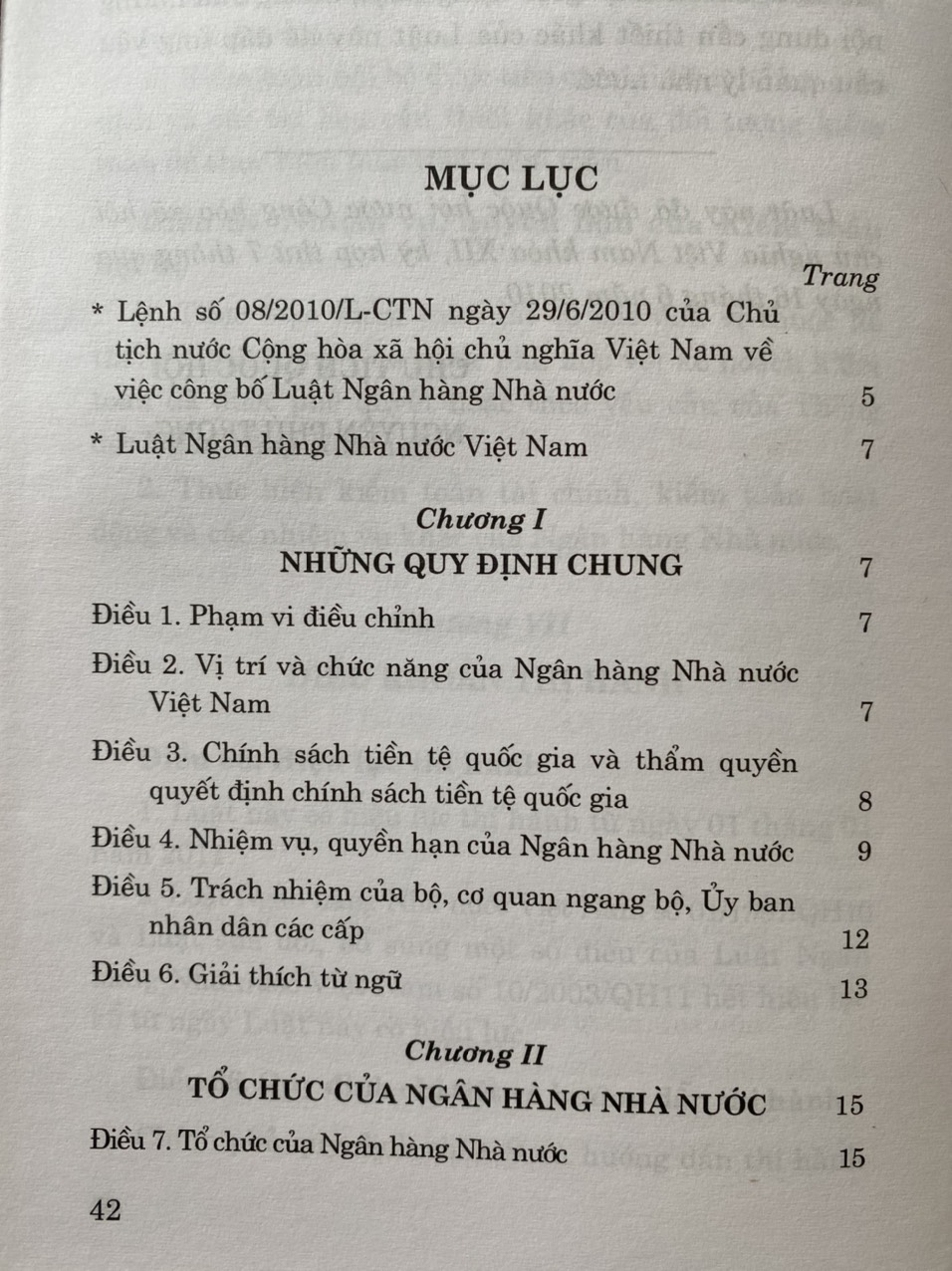 Luật Ngân Hàng Nhà Nước Việt Nam ( Hiện hành )