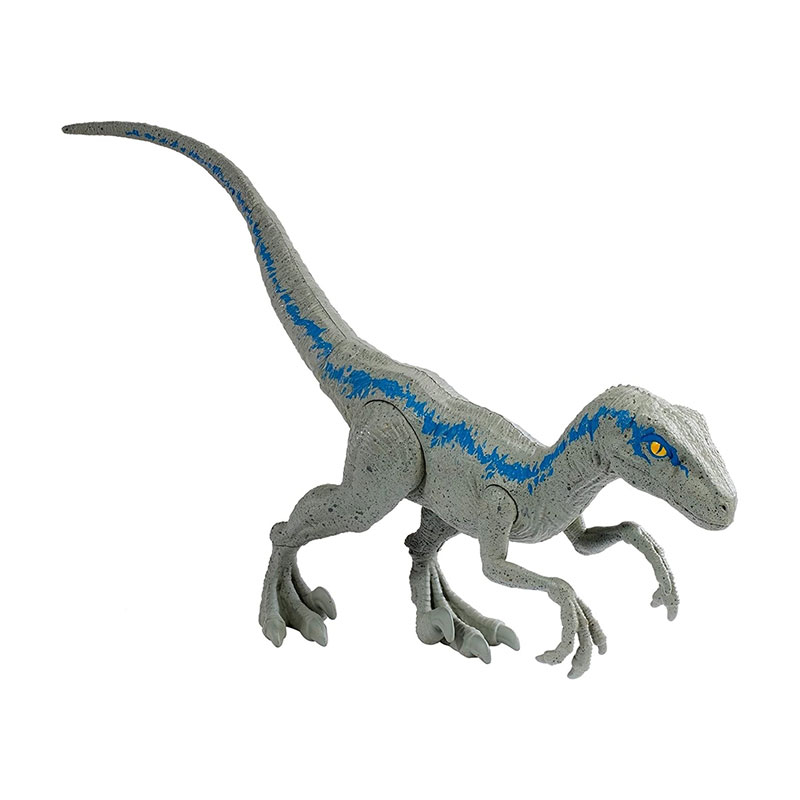 Đồ Chơi JURASSIC WORLD MATTEL Khủng Long Velociraptor (Blue) 12 Inch HMK78/GWT54