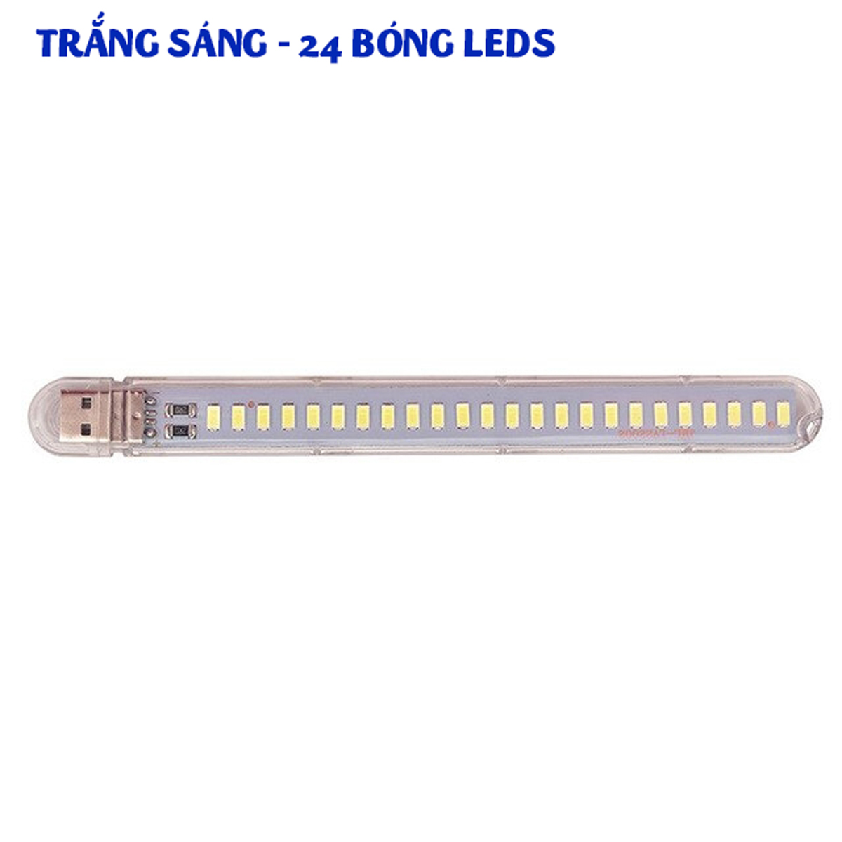 Đèn led 24 bóng siêu sáng cắm cổng ngõ usb để bàn 5V 12W (0.5w/1 bóng