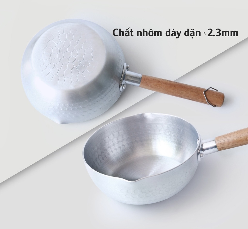Quánh nhôm đáy tổ ong, không xài bếp từ