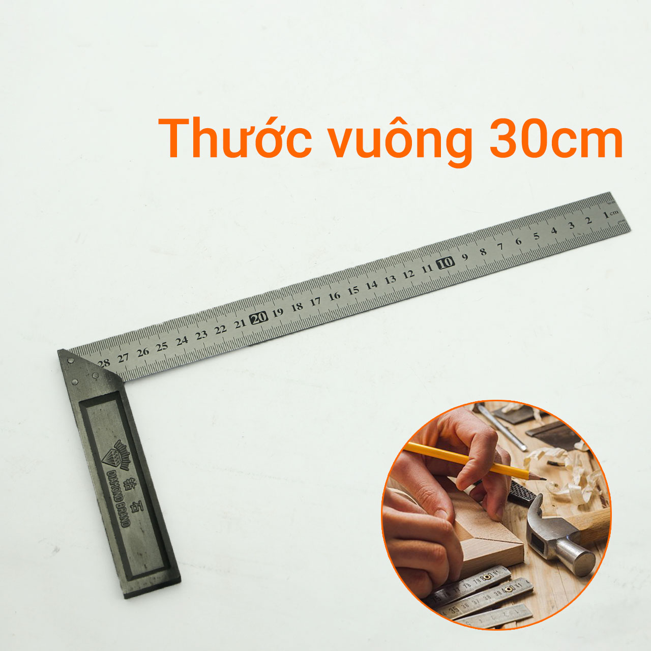 Thước vuông Berrylion 30cm