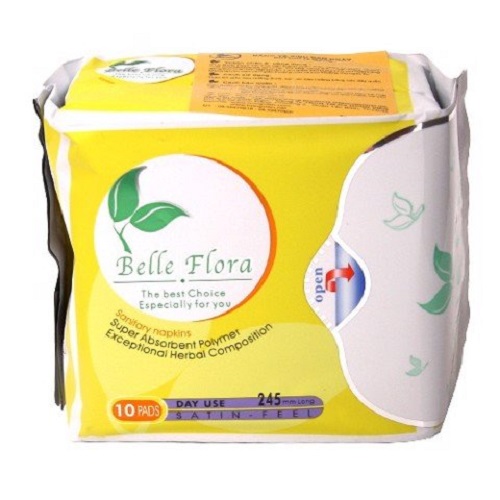 Bộ băng vệ sinh ban ngày cotton BELLE FLORA 10 gói