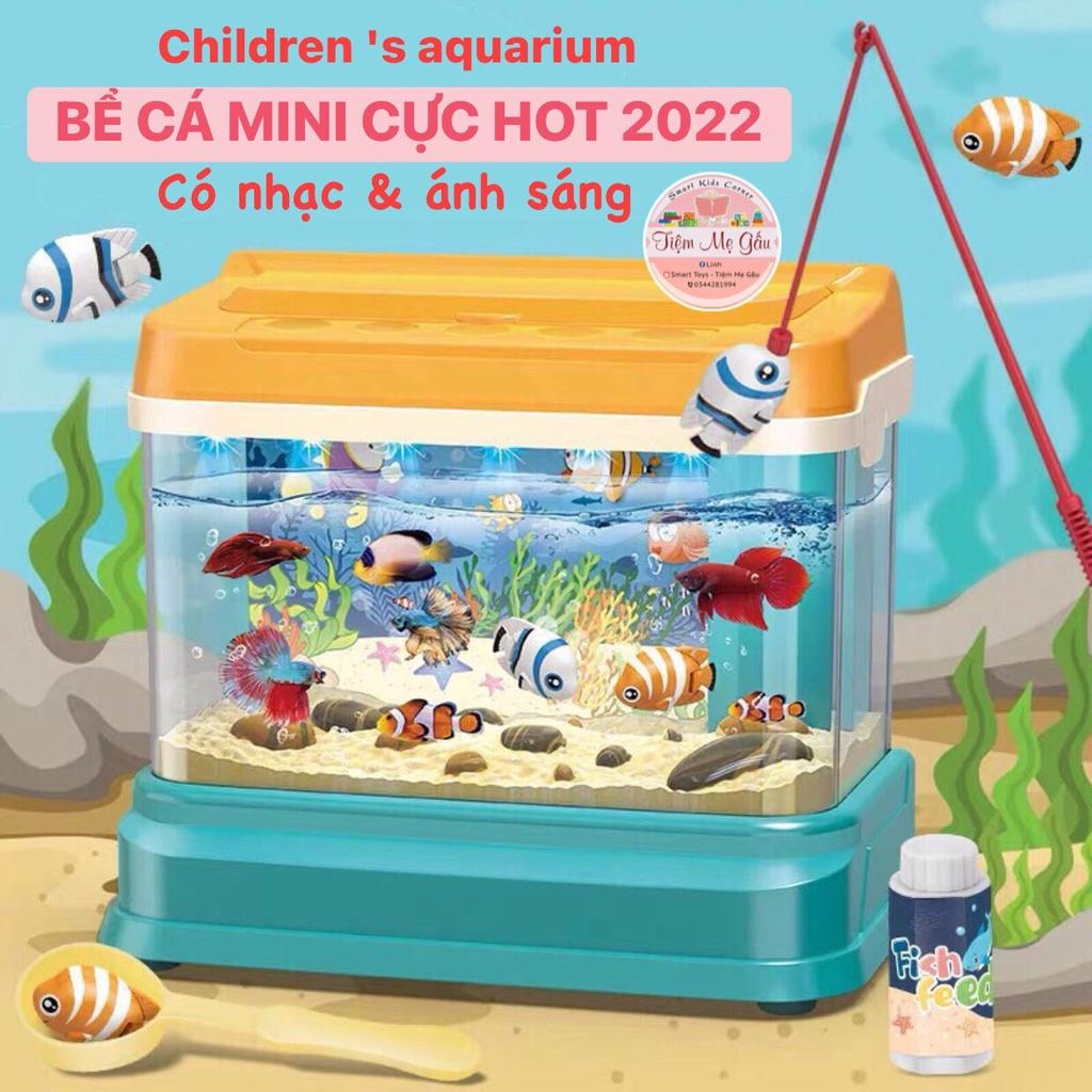 MỚI VÀ HOT NHẤT 2022 ĐỒ CHƠI CÂU CÁ, BỂ CÁ CẢNH SINH ĐỘNG MINI CÓ NHẠC, ÁNH SÁNG