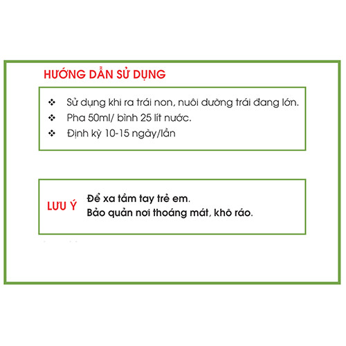 Phân bón vi lượng Amino - Nuôi dưỡng trái non