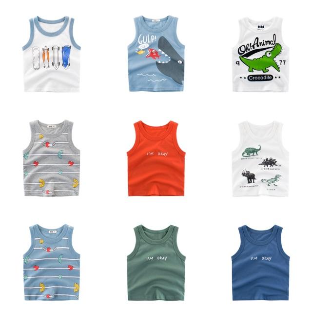 Áo ba lỗ bé trai 27Kids