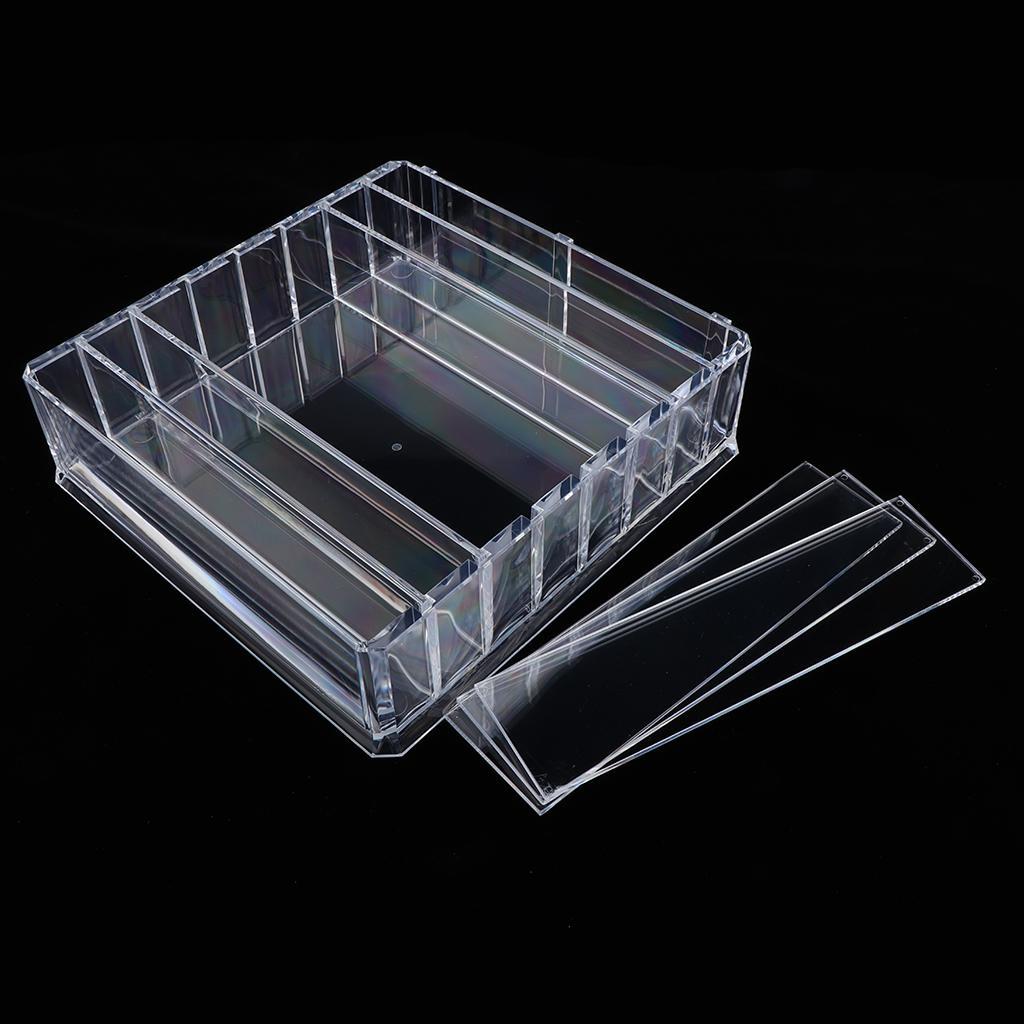 2pcs Makeup Organizer Compact Powder Display Holder Acrylic Storage Case