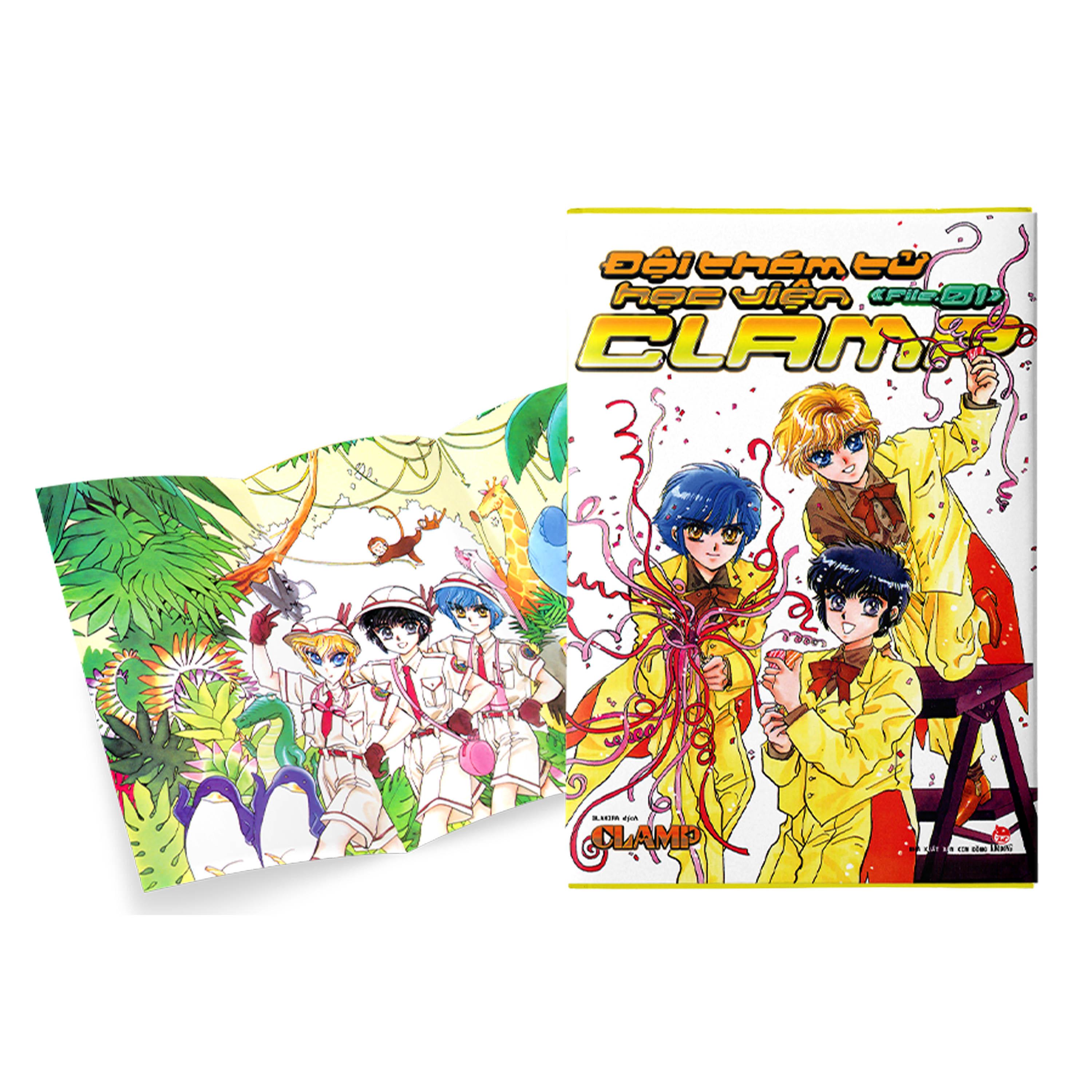 Boxset Đội Thám Tử Học Viện Clamp (Bộ 3 Tập) - Tặng Kèm Poster Kẹp Mỗi Tập