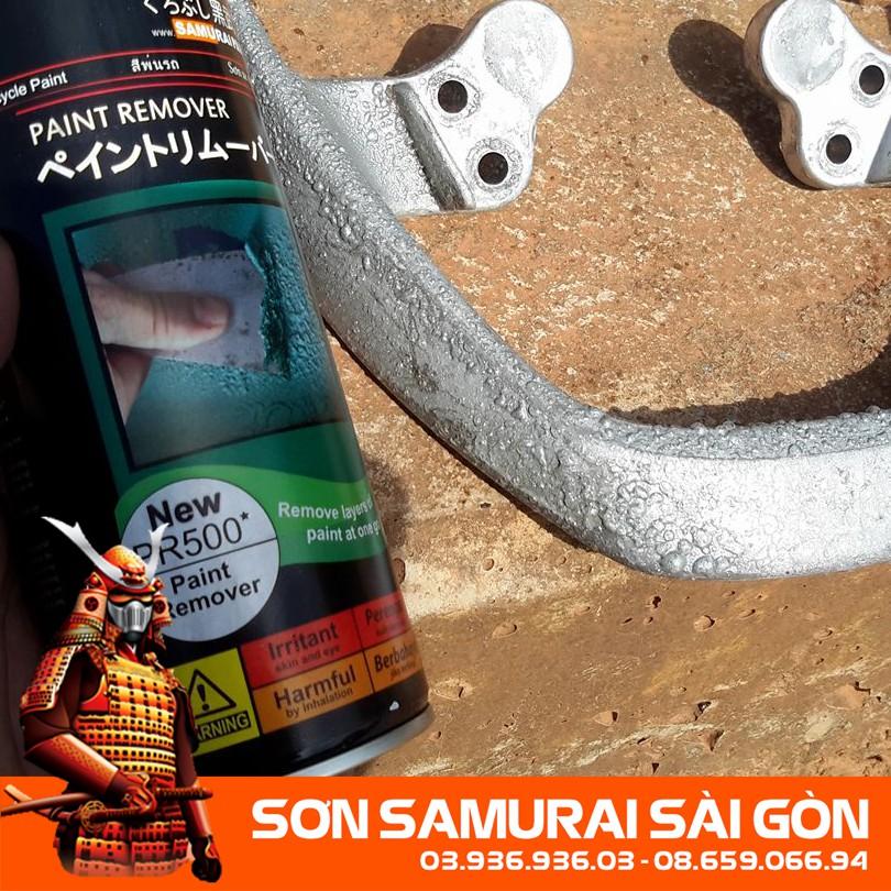 Sơn SAMURAI KUROBUSHI PR500* tẩy sơn trên kim loại chính hãng dành cho xe máy