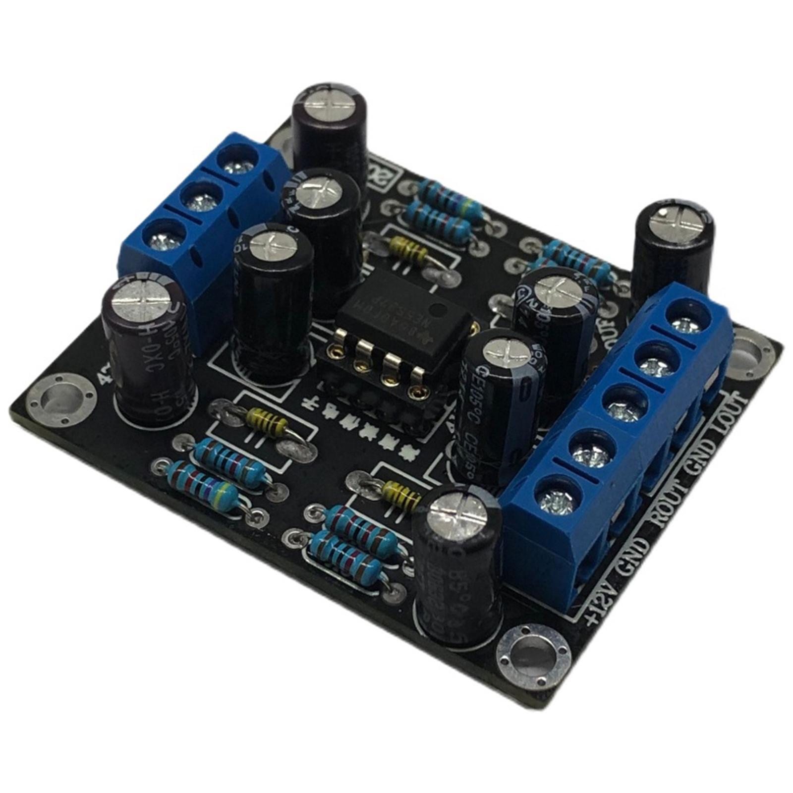 Preamplifier Module Board Single Power Supply Dual-Channel OP Amp Assembled