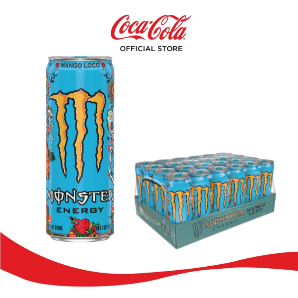 Lốc 24 Lon Nước Tăng Lực Monster Mango Loco Vị Xoài