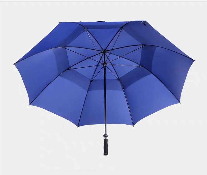 Ô Dù Cán Thẳng 2 Tầng - Ô Golf 2 Tầng Chống Tia Uv Đường Kính 145Cm - Nhiều Màu - Xanh Coban
