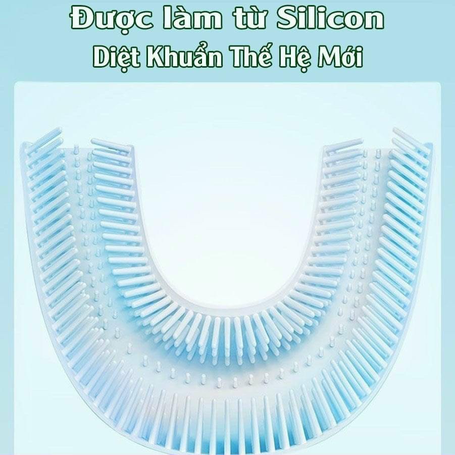 Bàn Chải Đánh Răng Silicon Hình Chữ U Cho Trẻ Em ️ Bàn Chải Tập Đánh Răng Cho Bé Từ 2 - 6 Tuổi ️ Bin Shop