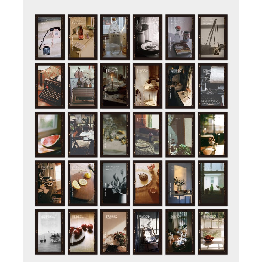 Set 30 thiệp , postcard ý nghĩa làm tranh treo tường trang trí