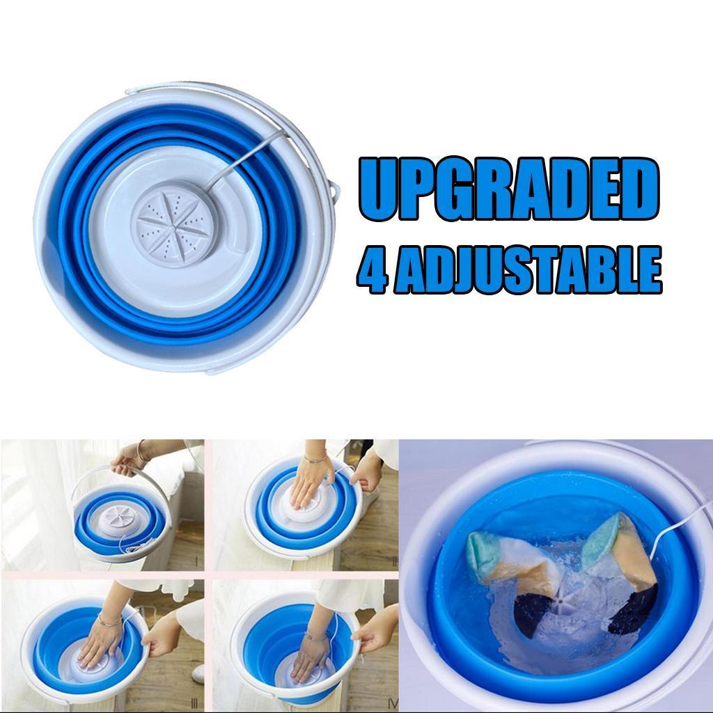 Mini Washing Machine UPGRADED Clothes Folding Laundry Machine Bucket Type B