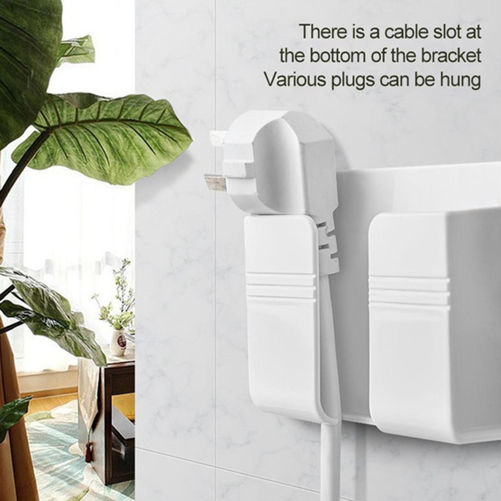 Multifunction Wall-Mounted Storage Box for Phone Makeup Brush Bathroom