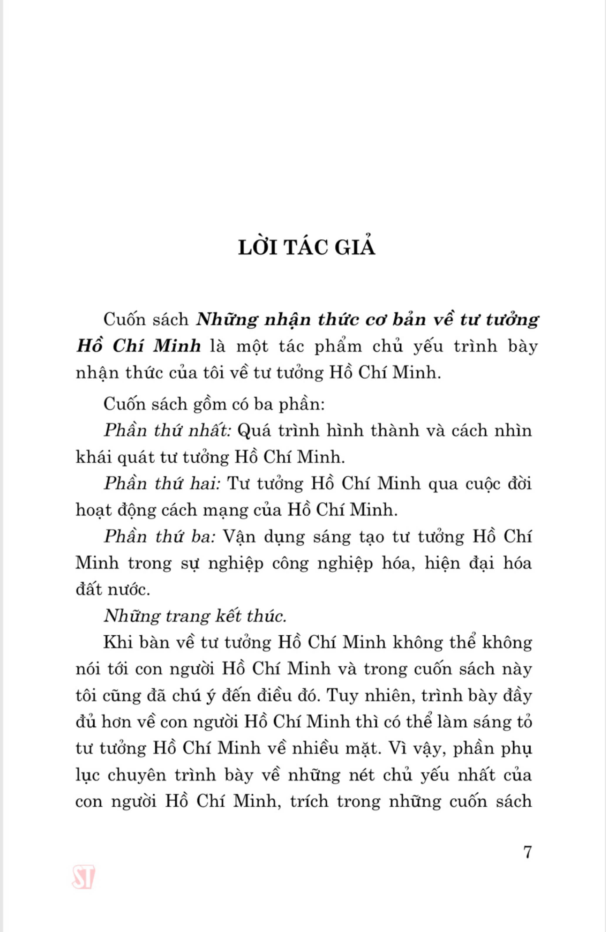 Những nhận thức cơ bản về Tư tưởng Hồ Chí Minh