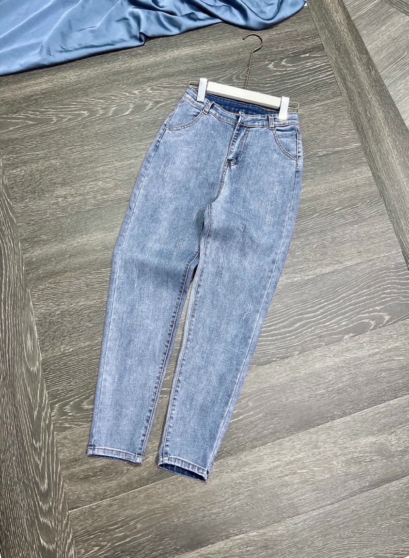 Quần Jeans Baggy Trơn Co Giãn JBG3250