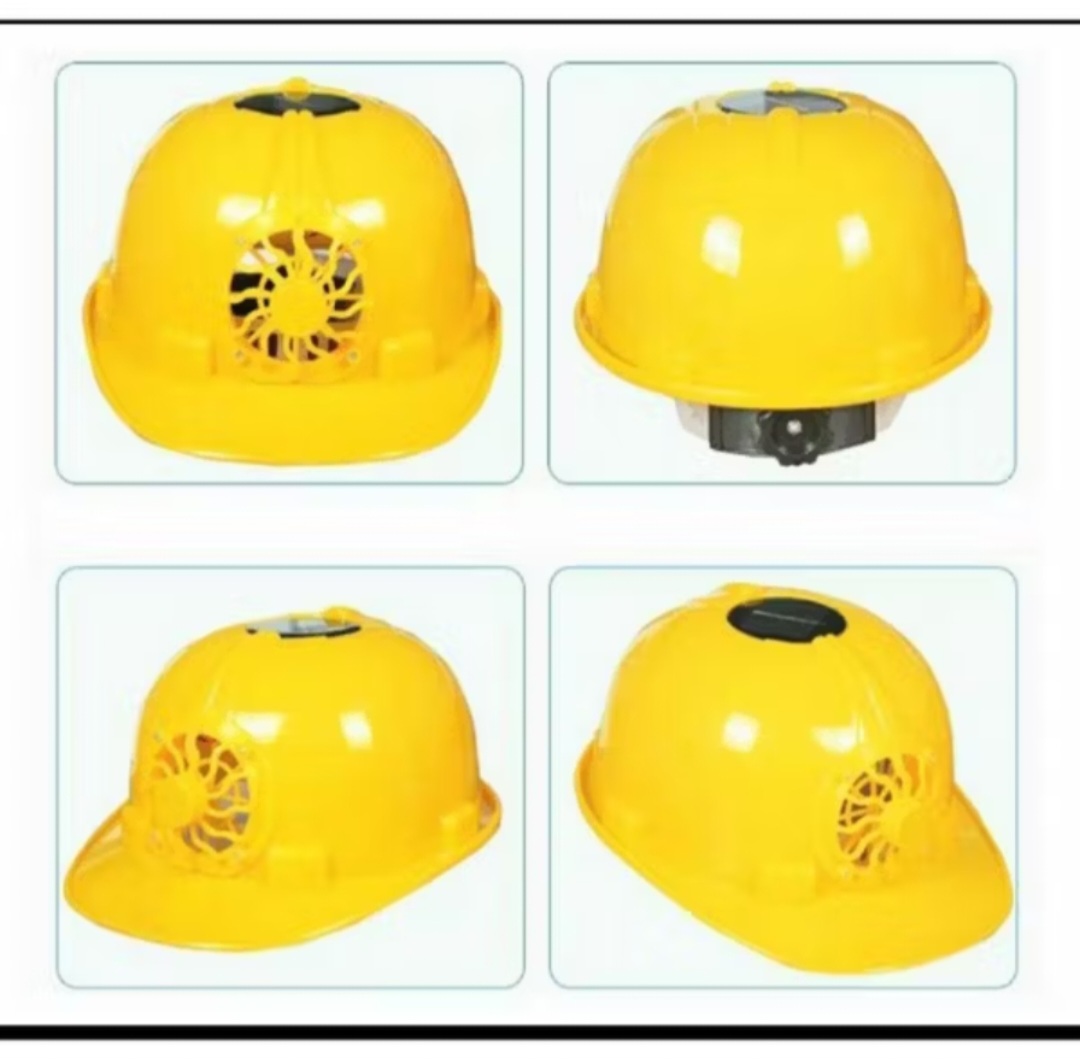 MŨ BẢO HỘ LAO ĐỘNG ĐỘI ĐẦU CÓ QUẠT GIÓ LÀM MÁT TRỰC TIẾP NĂNG LƯỢNG BẢO VỆ AN TOÀN CHO MỌI NGƯỜI