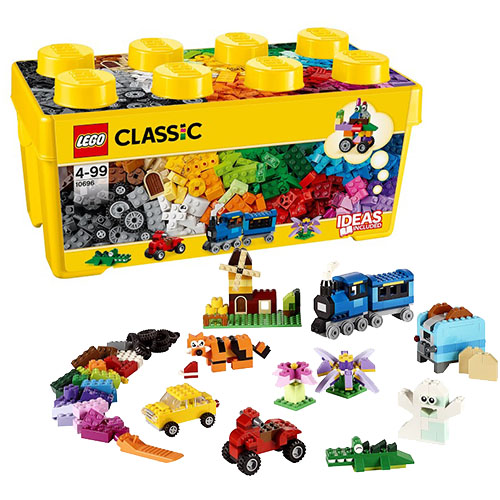 Đồ Chơi Lắp Ráp LEGO Thùng Gạch Trung Classic Sáng Tạo 10696 Cho Bé Trên 1 Tuổi (484 chi tiết)