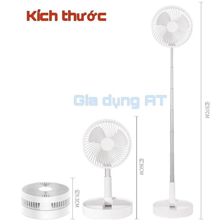 QUẠT TÍCH ĐIỆN GẤP GỌN RÚT CAO PIN 7200MAH CÓ ĐIỀU KHIỂN,QUẠT SẠC TÍCH ĐIỆN MINI ĐỂ BÀN DÒNG CAO CẤP