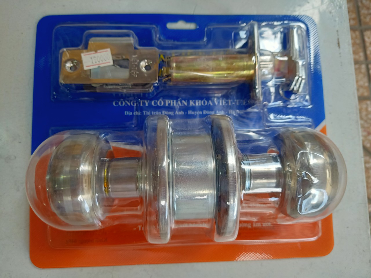 Khóa cửa Việt Tiệp tay nắm tròn Inox cao cấp sang trọng, Hàng Chính Hãng