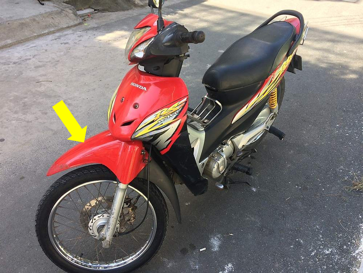 Dè chắn bùn xe Wave alpha -wave RS- S100- 50cc đời 2006-2016- nhựa ABS loại 1