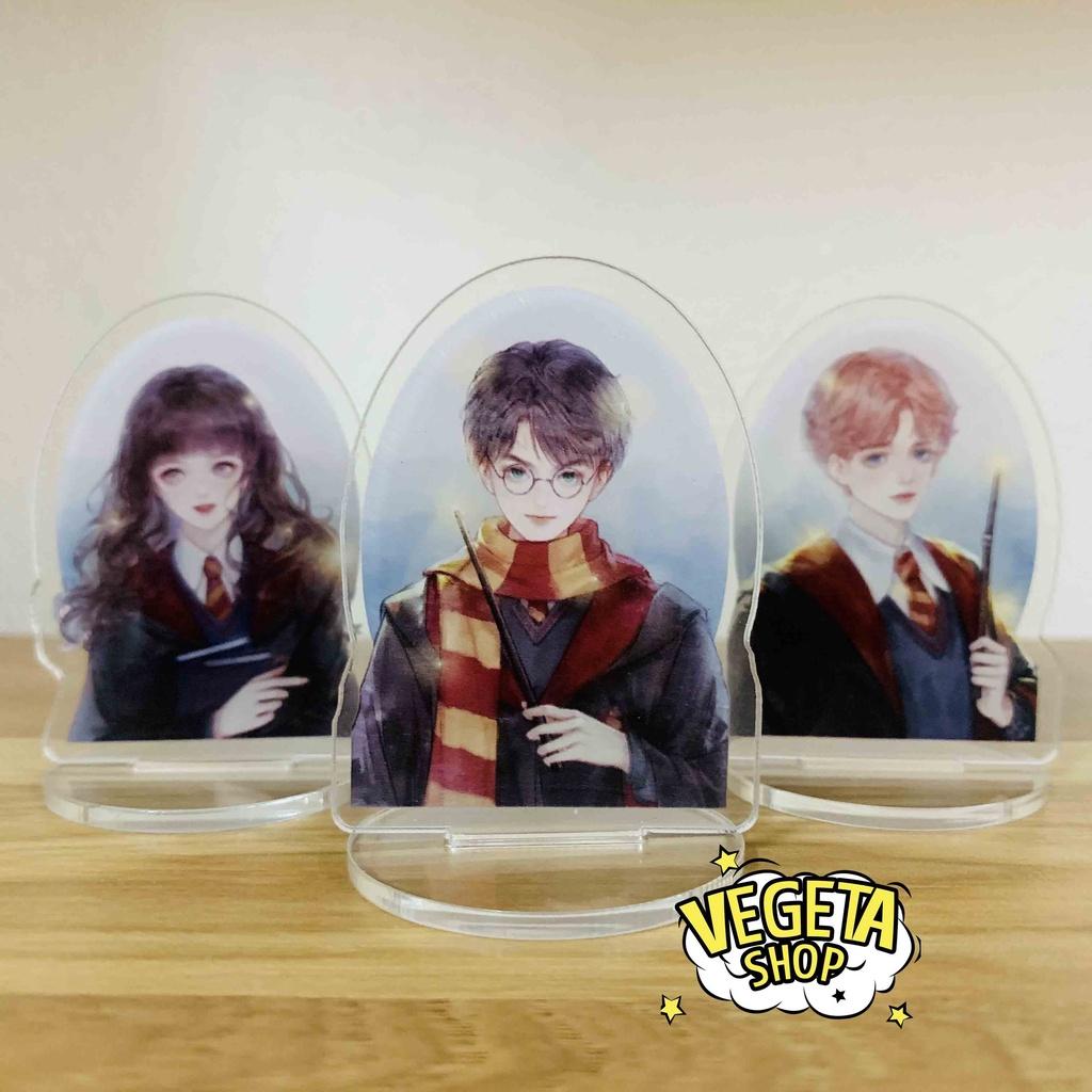 Mô Hình Tượng Standee Acrylic Mica 2 mặt - Set 9 Harry Potter - Hermione Ron Draco Malfoy Dumbledore Luna Lovegood Snape