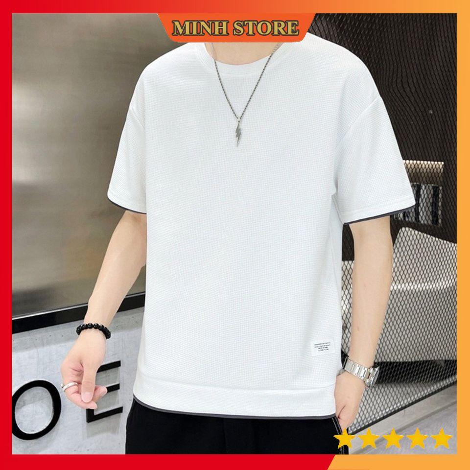 Áo POLO nam cotton ngắn tay Tổ Ong xuất xịn, Áo Thun nam Form rộng phong cách trẻ trung AT08 - MINHSTORE66