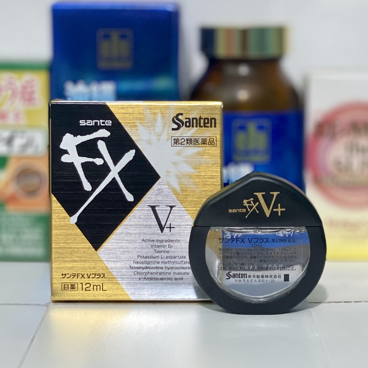 Nước Nhỏ Mắt Santen Fx V+ Nhật Bản 12ml - 1 hộp