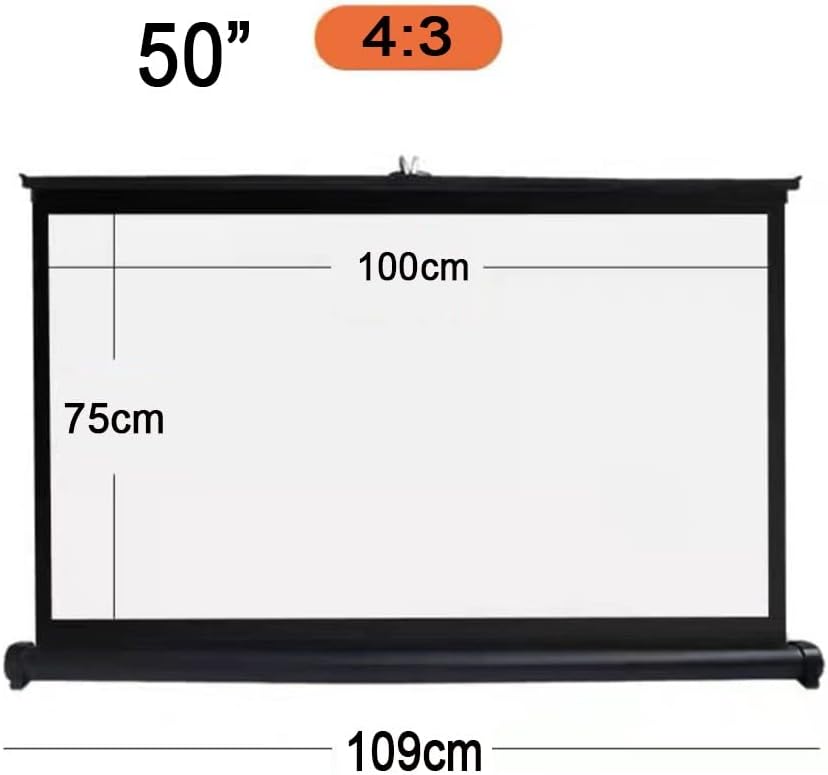 Màn chiếu để bàn Apollo 40 inch, 50 inch, chuyên dành cho máy chiếu mini, gọn nhẹ, di động - Hàng nhập khẩu