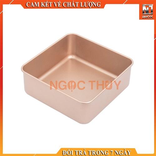 Khuôn nướng bánh vuông mạ vàng MB228