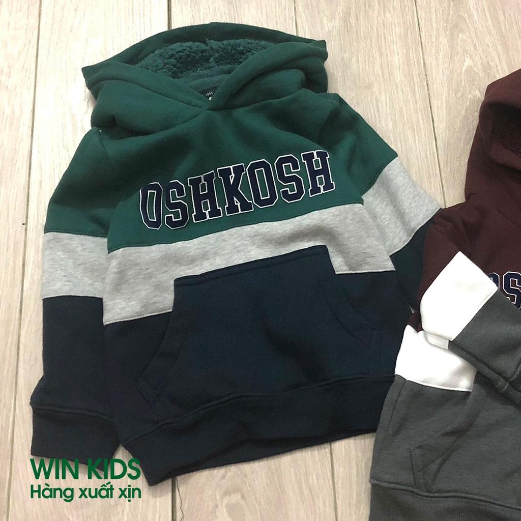 AK005-Áo nỉ hoodie bé trai hãng Oshkosh, áo khoác cho bé dư xịn