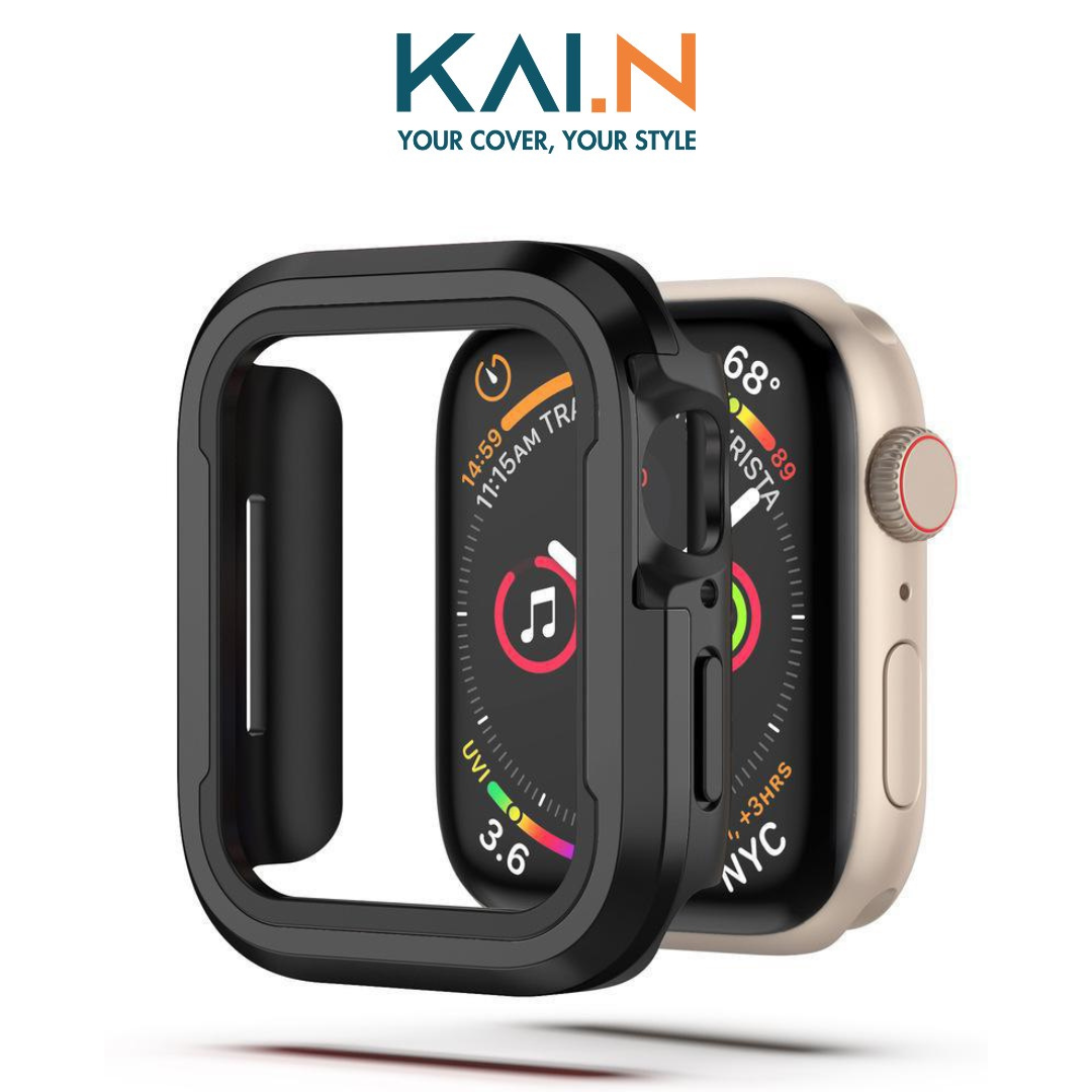Ốp Case Bảo Vệ Dành Cho Apple Watch Kai.n Guard Case Hàng Chính Hãng - Black - 4041Mm