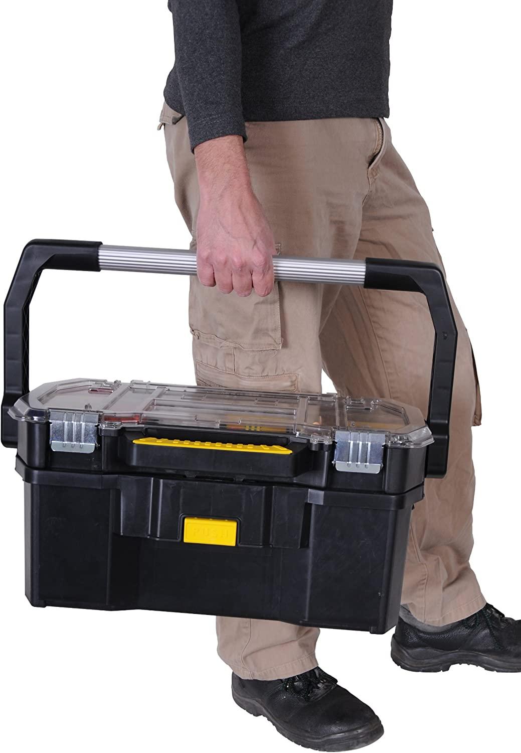 THÙNG ĐỒ NGHỀ CÓ KHAY ĐỰNG PHỤ KIỆN СМ STANLEY STST1-70317 - HÀNG CHÍNH HÃNG