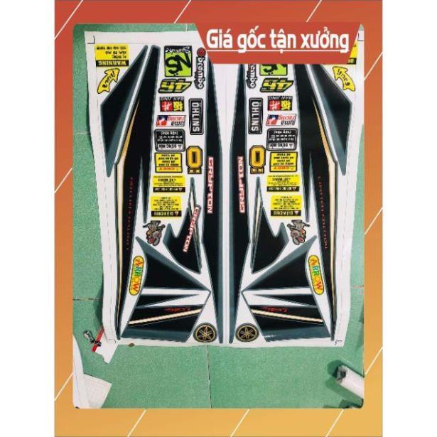 Tem rời exciter 2010 dán xe xanh xi măng sản phẩm y hình 100%