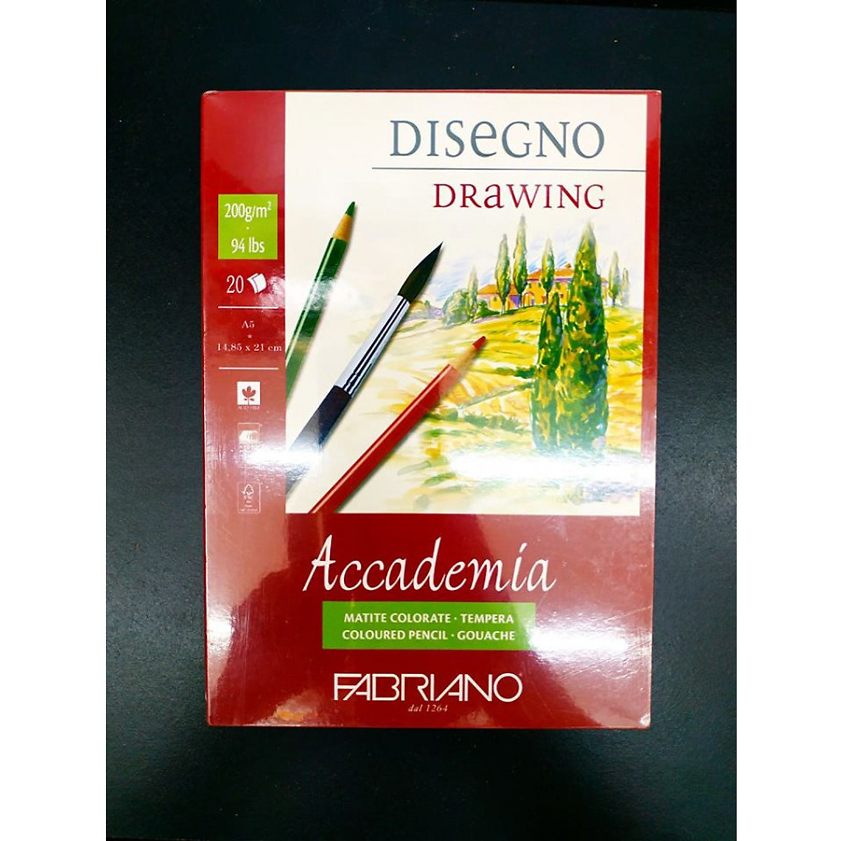 Sổ vẽ Fabriano A4 gáy dán 120gsm